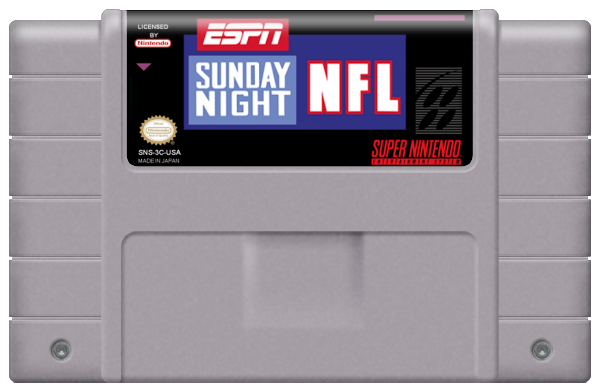 ESPN Sunday Night NFL media 7 for Super Nintendo
